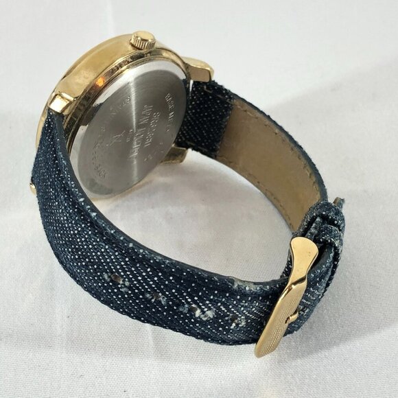 Gruen Quartz Gold Tone Watch With Rhinestones - Picture 4 of 5